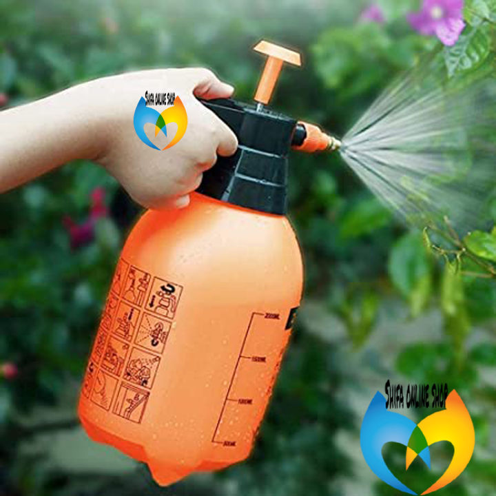Product details of 2L High Pressure Watering Can Spray Bottle Water Sprayer Air Pressure Sprayer Garden Sprayer For Watering Cleaning Car/Bike Washing - 2Litre Type:Water Cans Material:Plastic Product Category:Garden spra