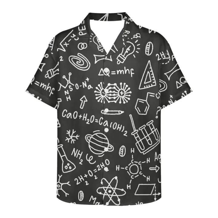 Scientific%20Formula%20Blackboard%20Pattern%20Prints%20Brainiac%20Men%20Summer%20Breathable%20Hawaiian%20Shirt%20Camisa%20Masculina%20Avocado%20Casual%20Male%20-%20Image%203