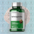 Horbäach Ashwagandha – 1380mg – 180 Capsules – with Withania Somnifera Extract – for Stress Relief, Energy & Adaptogenic Support. 