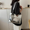 Casual Handbags Spacious Elegant Large-capacity Tote Bags PU Leather Chain Detail Women's Bags for Daily Use Work Tote Stylish Women Trendy Accessory Travel-Friendly.