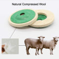10Pcs 4 In-ch Round Wool Felt Disc Wheel Pads for 100mm Angle Grinder Buffing Polishing. 