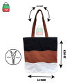 TAG Lifestyle Multicolor Canvas Tote Bag/Fashionable Mixed Color Tote Bag With Zipper Enclosure for girls For University/College/Trendy Fashionable Women. 