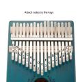 Kalimba 17 Key Thumb Piano and Tune Hammer,Portable Mahogany Body Finger Piano Kit,Perfect Festival Gift for Kids Adult.