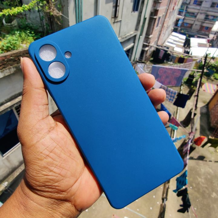 Samsung Galaxy A07 4G liquid Silicone Back Cover Fibre Textured Back Cover Camera Protactor Phone Cover Simple Solid Color Soft Silicone Samsung Galaxy A07 4G phone Case