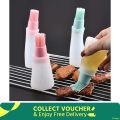 Oil Bottle Tool with Silicone Brush Heat Resistant BBQ Basting Barbecue Brush Cooking Frying Pastry Oil Brush. 