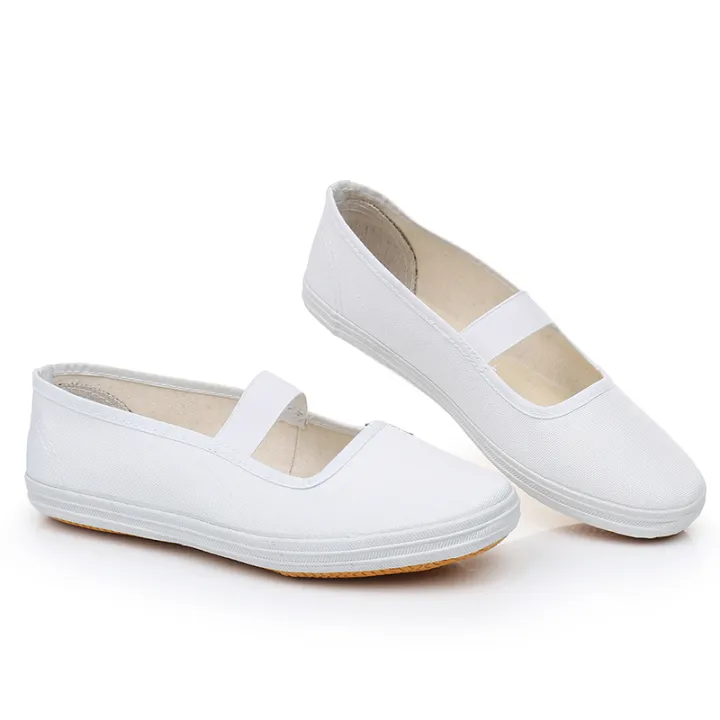 White%20Shoes%20Unisex%20Shoes%20Indoor%20Children's%20Shoes%20Canvas%20Shoes%20White%20Sneakers%20Gymnastics%20Shoes%20Court%20Sneakers%20Martial%20Arts%20Shoes%20White%20Work%20Shoes%20-%20Image%207