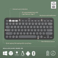 Logitech Pebble Keys 2 K380s, Multi-Device Bluetooth Wireless Keyboard with Customisable Shortcuts, Slim and Portable, Easy-Switch for Windows, macOS, iPadOS, Android, Chrome OS.