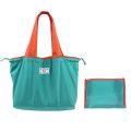 Multipurpose waterproof Large capacity foldable drawstring eco friendly shopping bag tote bag for travel shopping starage 1 pc.