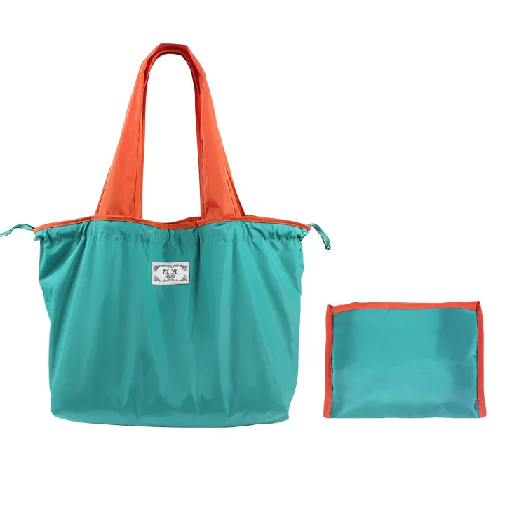 Multipurpose%20waterproof%20Large%20capacity%20foldable%20drawstring%20eco%20friendly%20shopping%20bag%20tote%20bag%20for%20travel%20shopping%20starage%201%20pc%20-%20Image%202