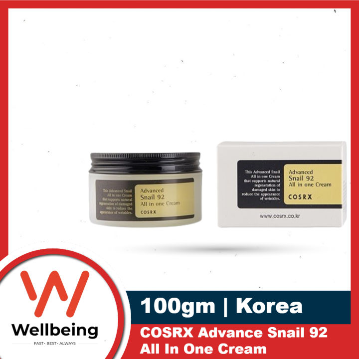 Cosrx Advanced Snail 92 All In One Cream 100gm | Korea