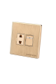 Super Star Glamour 10A 2 Pin Socket with Switch Neon Two 2Pin Electrical Wall Outlet.