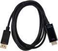 DisplayPort to HDMI Cable 4K Ultra HD DP to HDMI Converter Adapter for Monitor TV Laptop PC - Black (1.8m). 