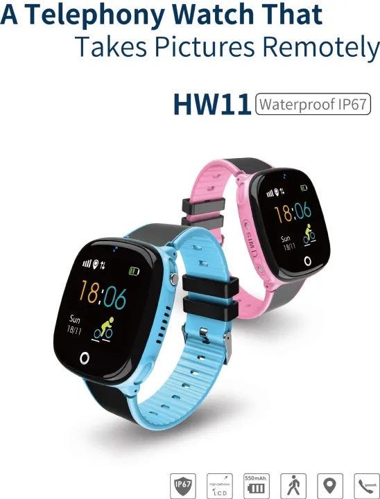 HW11%20waterproof%20IP67%20kids%20Anti%20Lost%20Tracking%20Touch%20Screen%20Smart%20Watch%20SOS%20Call%20Pedometer%20Intelligent%20Watch%20with%20Camera%20-%20Image%202