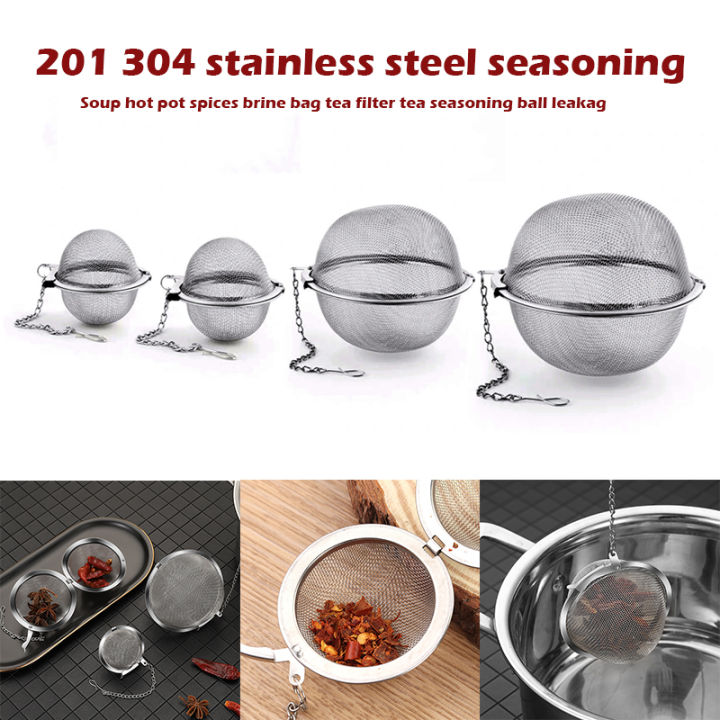 Tea Filter Stainless Steel Reusable Multifunction Mesh Herbal Ball Tea Spice Strainer Infuser Tools Kitchen Supplies