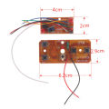 4CH RC Remote Control 27MHz Circuit PCB Transmitter Receiver Board Radio System for RC Car.