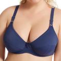 Softrhyme Ready stock large size underwear Wired Thin Span plus size full cup D (#36~#46) bra for Women. 
