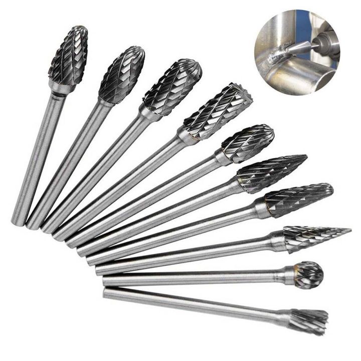 3mm Shank Drawing Tungsten Carbide Milling Cutter Rotary Tool Burr Diamond Cutter Rotary For Dremel Metal Wood Electric Grinding