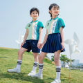School Uniform Set: Elementary School Sports Day, Summer Children's Short Sleeve College Style Class Uniform, Kindergarten Uniform, Summer Dress, New Style. 