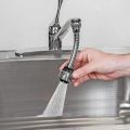 360° Rotating Flexible Kitchen Faucet Aerator Sprayer – Dual Mode Water Saving Tap Extension with Universal Adapter.