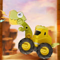 DishyKooker Dinosaur Truck Toys For Kids Dino Press Go Toy Cars Dinosaur Construction Vehicles Set Birthday Gifts For Boys Girls. 