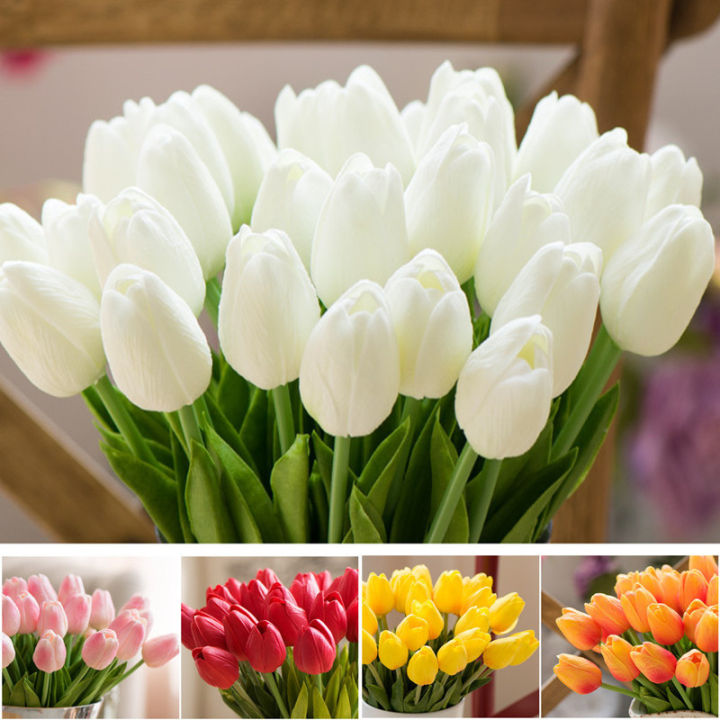 1%20Pcs%20Cute%20Red%20Pink%20Purple%20Tulips%20Artificial%20Flower%20PU%20Tulip%20Real%20Touch%20Wedding%20Decoration%20Home%20Party%20Bride%20Flower%20Bouquets%20-%20Image%202