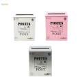 Drop Box Letter Box Opinion Box Metal Postbox Tin Mailbox Retro Newspaper Holder Box for Porch.