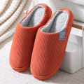 Winter Women'S Cotton Slippers Indoor Slippers Women Men Winter Thick Sole House Warm Couples Home Non-Slip soft shoes. 
