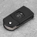 Flip 2 Button Remote Key Fob Case Shell Cover Fit For MAZDA 2 3 5 6 RX8 MX5 2B. 