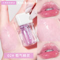 Kiss Beauty Water-Sensitive Transparent Lip Oil Dudu Lip Moisturizing Moisturizing Lip Honey Pearl with Flash Mirror Lip Glaze.