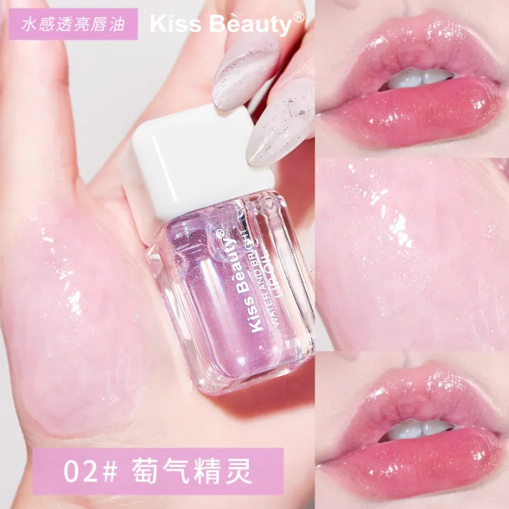 Kiss%20Beauty%20Water-Sensitive%20Transparent%20Lip%20Oil%20Dudu%20Lip%20Moisturizing%20Moisturizing%20Lip%20Honey%20Pearl%20with%20Flash%20Mirror%20Lip%20Glaze%20-%20Image%207
