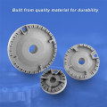 3 Pack Gas Stove Burner Caps and Burner Head Replacement Kit Universal Cooker Hat Set As Shown Metal Fit Most Gas Stove Burners.