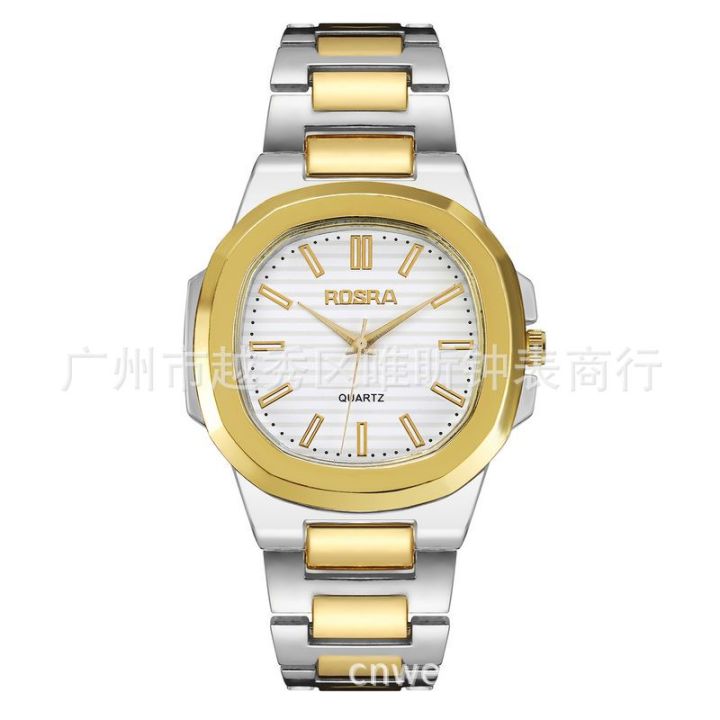 2023%20ROSRA%20Men's%20Business%20Luxury%20Steel%20Band%20Watch%20Square%20Dial%20Quartz%20Watch%20Casual%20Rose%20Gold%20Gift%20Watch%20-%20Image%204