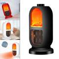 Mini Personal Desktop Electric Heater Indoor Use Quiet Mute for Office Black. 