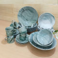 27 Pieces Marble Design Dinner Set.