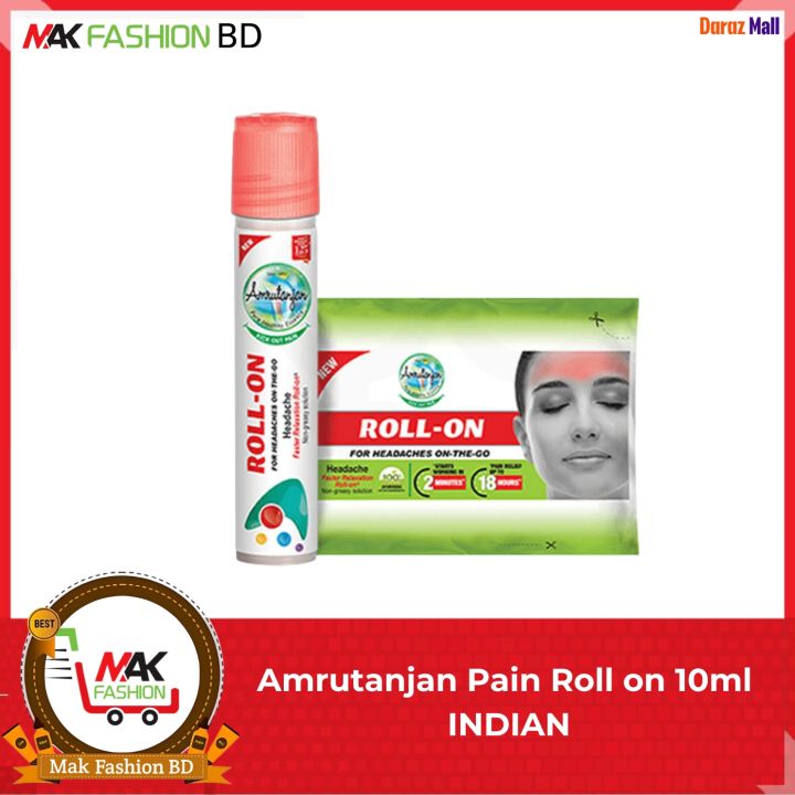 Amrutanjan Headache Faster Relaxation Roll on 10ml INDIAN