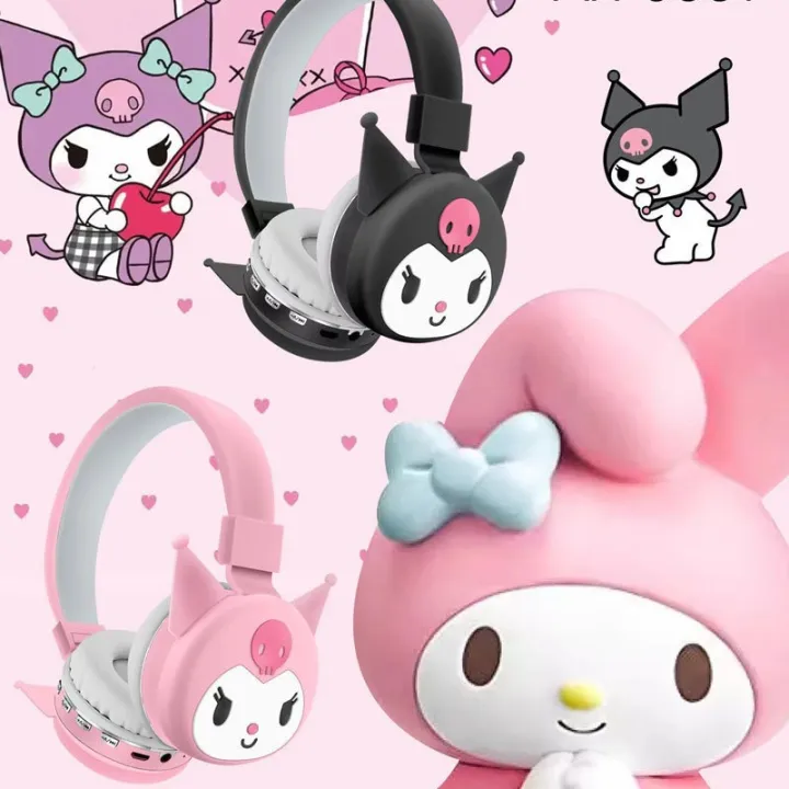Lamgool%20AH-806Y%20Kuromi%20headset%20Girls,%20children,%20cute%20style%20Sanrio%20l%20Cute%20cartoon%20children's%20Bluetooth%20wireless%20headset%20-%20Image%202