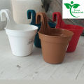 4 Pieces 12 cm (4.8'') Small Size Grill Planter/Railing Pots/Garden Planter/Hanging Planter for Plants/Flower Tob..