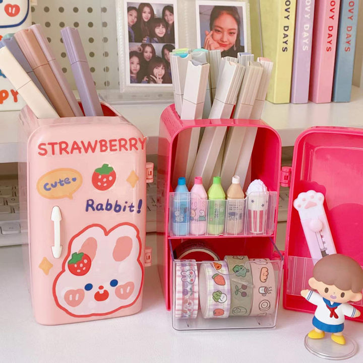 New%20ummerflower%20Kawaii%20Organizer%20Refrigerator%20Pen%20Holder%20tudent%20Cute%20Large-capacity%20Dektop%20Organizer%20torage%20Creative%20Tube%20weet%20Pencil%20Cae%20-%20Image%205