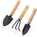 Mini Plant Garden Tools Mini Shovel for Plant Pot Flowers Seedlings Plant Bonsai Mini Garden Tool with Wooden. 