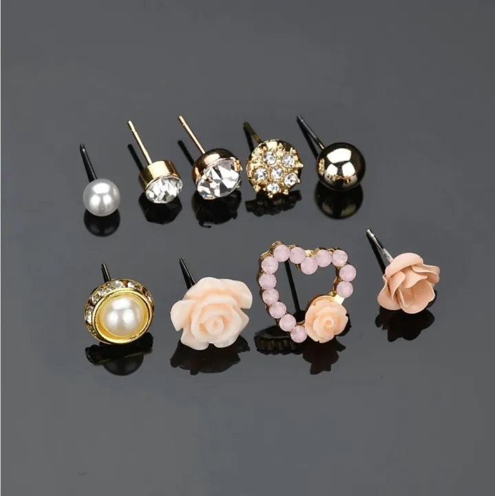 9%20Pairs%20(18%20Pcs)/Set%20Stud%20Earring%20Set%20New%20Collection%20-%20Image%204