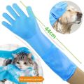 Pet Grooming Cleaning Gloves Dog Cat Bathing Glove Indirect Shampoo Gel Scrubber Clean Soft Silicone Glove Hand Skin Protection. 