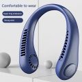 New Hanging Neck Fan LED Digital Display Portable Cooler Fan Bladeless Fan Personal Wearable Neckband 3 Speeds Adjustment Twin-Turbo Leafless 360° Neckband Fan USB Rechargeable Fan Mini Neck Fan.