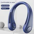 New Hanging Neck Fan LED Digital Display Portable Cooler Fan Bladeless Fan Personal Wearable Neckband 3 Speeds Adjustment Twin-Turbo Leafless 360° Neckband Fan USB Rechargeable Fan Mini Neck Fan. 