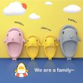 Shark Slipper Boy Clapper Children's Home Slippers Girls Sandals Cartoon Shark Flip Flops Platform Cloud Slide for Kids Women|n. 