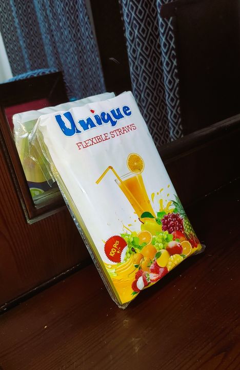 Unique Disposable Straws_100 Pieces in a Packet
