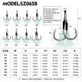 5 Pairs Lure Fishing Hook Sea Fishing High Carbon Steel Hook With Feather Fishing Gear Accessories. 