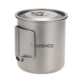 420ml Titanium Water Cup Picnic Camping Mug with Lid. 