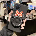 Phone Case For VIVO Y02A Back Cover Cute Cartoon Camera Stand Holder Silicone Soft Cases for VIVOY02A Back Cover Makeup Mirror Phone Cover Casing. 