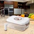 Vacuum Refrigerator Organizer Food Storage Box for Kitchen Refrigerator. 