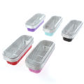 10pcs Aluminum Foil Baking Cake Box Cupcake Baking Pan Pudding Box With Lid.